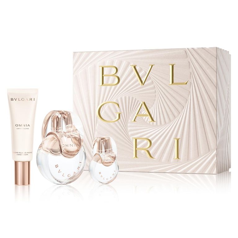 Perfume Omnia Crystalline Eau de Toilette 100ml + Travel Size 15ml + Hand Cream 40ml