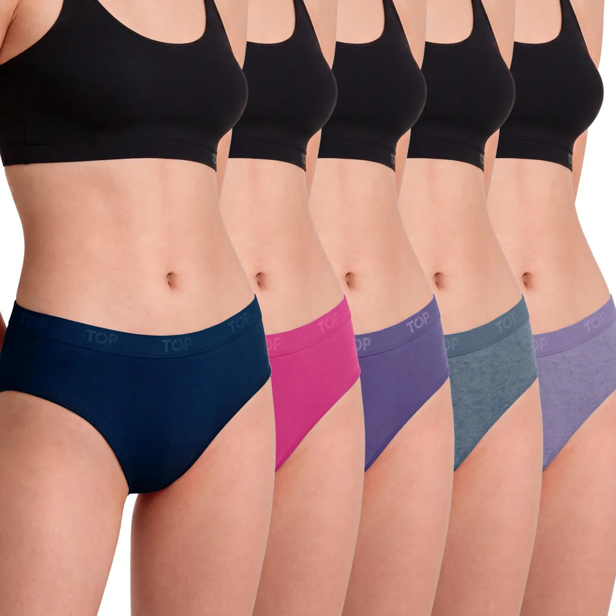 TOP - Pack 5 Pantaletas Mujer Top