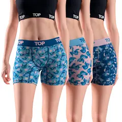 TOP - Pack de 3 Calzones Boxers Mujer Stitch