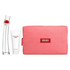 KENZO - Perfume Mujer Flower By Eau de Parfum 50ml + Body Milk 75ml + Beauty pouch set