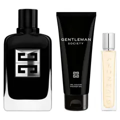 GIVENCHY - Perfume Hombre Gentleman Eau de Parfum Society 100ml + Shower Gel 75ml + Travel Size 12.5ml