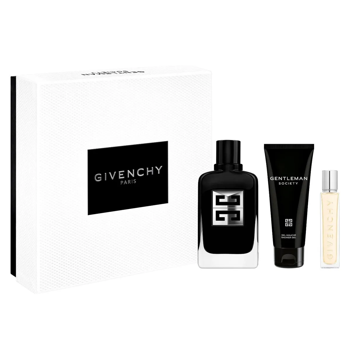 GIVENCHY - Perfume Hombre Gentleman Eau de Parfum Society 100ml + Shower Gel 75ml + Travel Size 12.5ml Givenchy