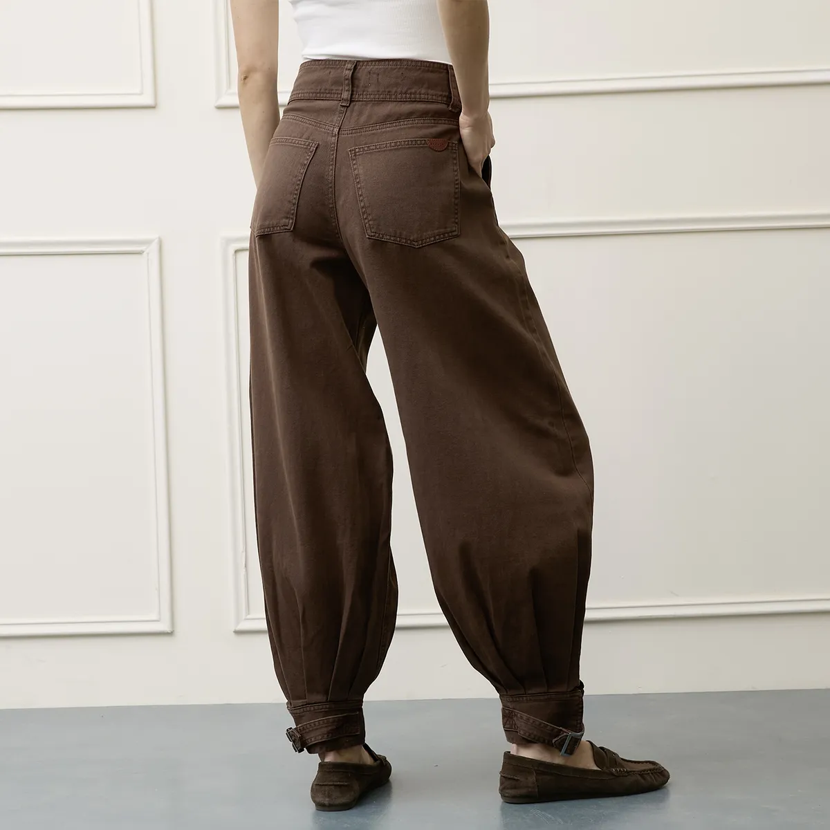 BASEMENT - Jeans Balloon Tiro Medio Mujer Basement