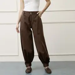 BASEMENT - Jeans Balloon Tiro Medio Mujer