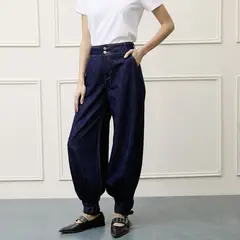 BASEMENT - Jeans Balloon Tiro Medio Mujer