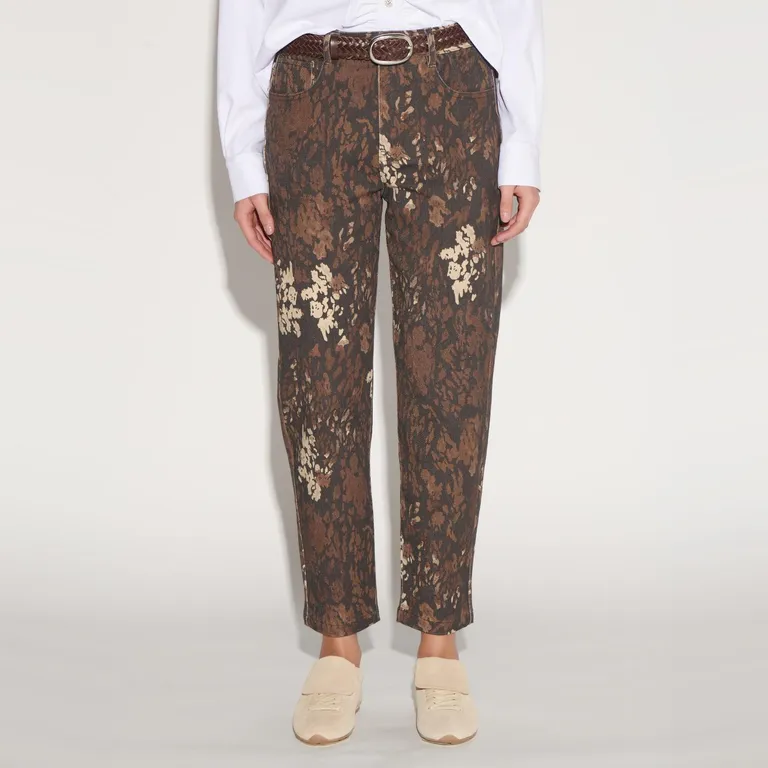 Pantalón Baggy Fit Tiro Alto Mujer