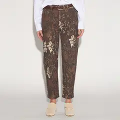 SINGOLARE - Pantalón Baggy Fit Tiro Alto Mujer
