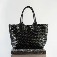 LEATHER BAGS - Cartera New Oversize Mujer Café