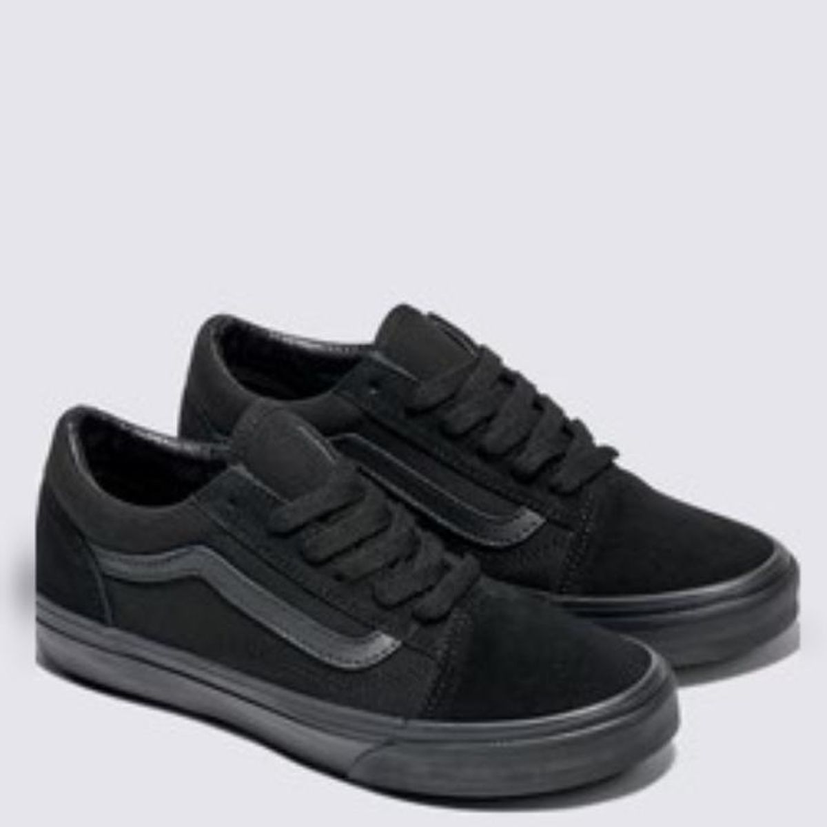 VANS - Old Skool Zapatilla Urbana Niño Cuero Negro (34.5 A 35) Vans