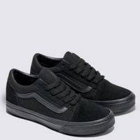 Old Skool Zapatilla Urbana Niño Cuero Negro (36 A 39)