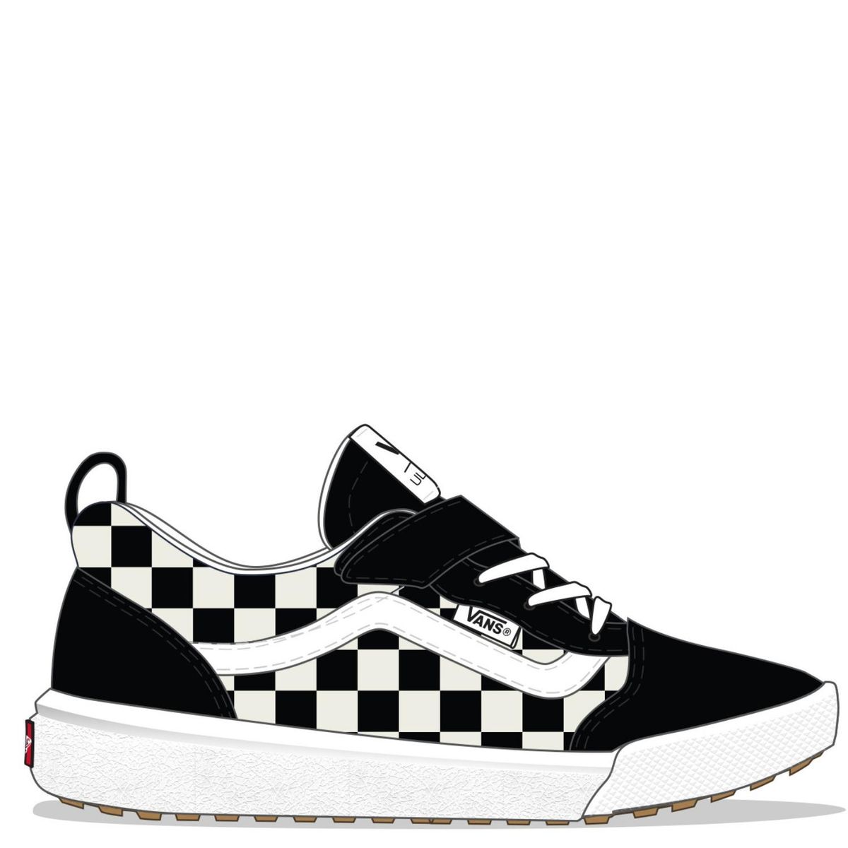 VANS - Ultrarange 66 V Zapatilla Urbana Niño Cuero Negro (22 A 26) Vans