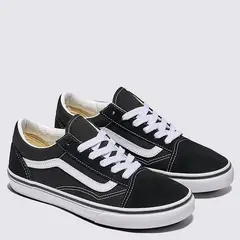VANS - Old Skool Zapatilla Urbana Hombre Cuero Negro