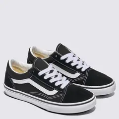 VANS - Old Skool Zapatilla Urbana Hombre Cuero Negro
