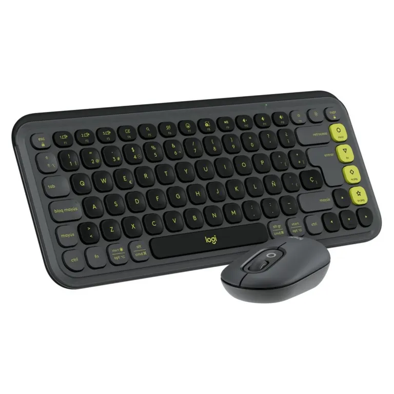 Combo Teclado Y Mouse Pop Icon Grafito