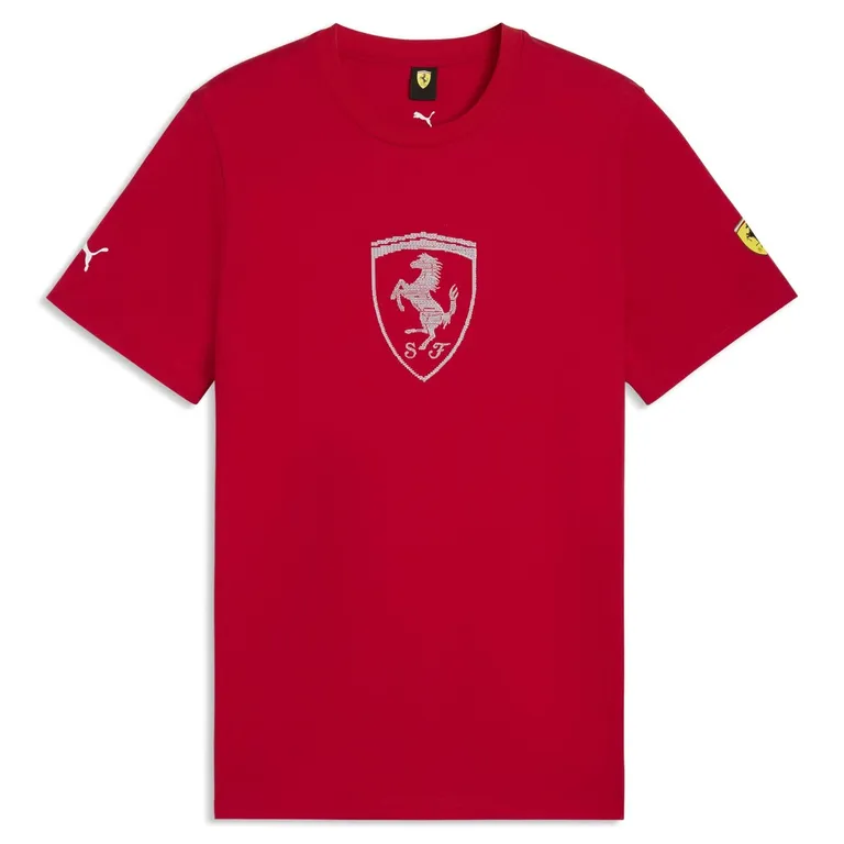 Polera Ferrari Tonal Shield Tee