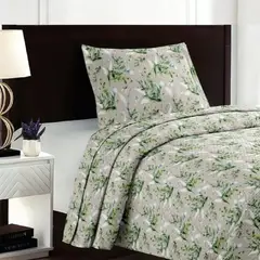 ILLUSIONS - Quilt Breda 1.5 Plazas Verde