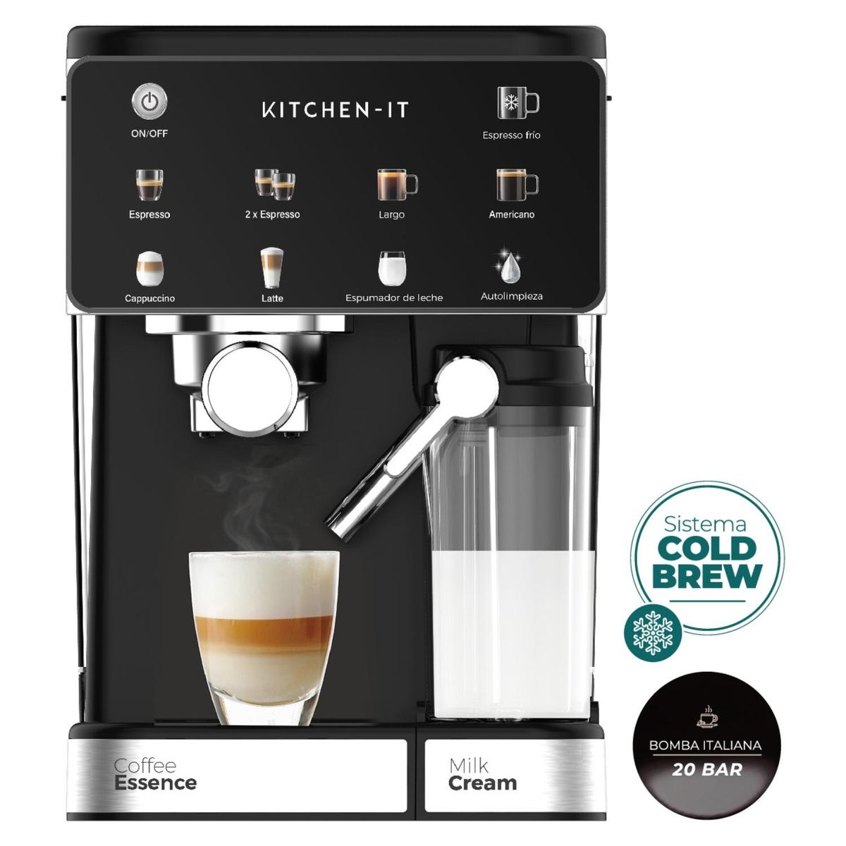 KITCHEN IT - Cafetera Espresso Power Brew 9 Kitchen It