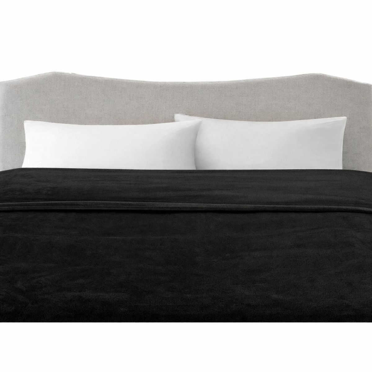 ILLUSIONS - Frazada Flannel Negro Illusions
