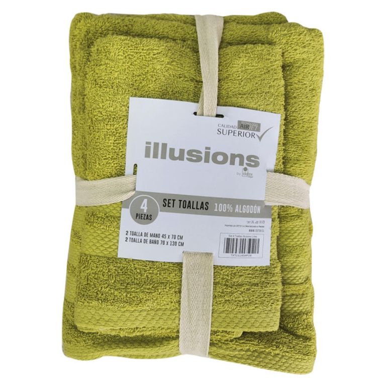 Set 4 Toallas Lima Illiusions