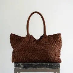 LEATHER BAGS - Tote Chamois Gamuza Avellana