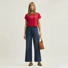 SAVILLE ROW - Jeans Regular Tiro Medio Mujer