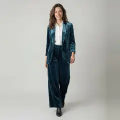 SAVILLE ROW - Pantalón Regular Tiro Medio Mujer