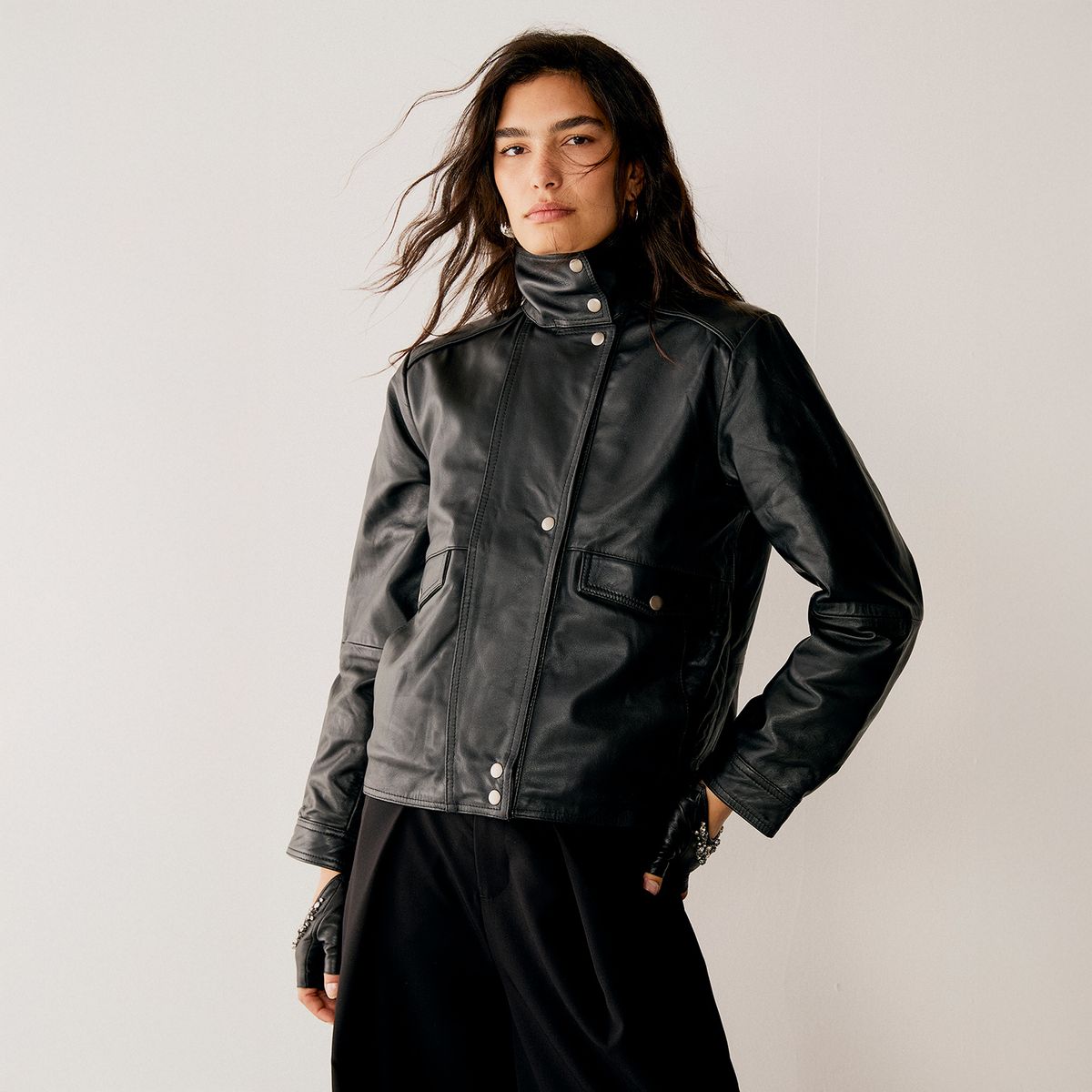 BASEMENT - Chaqueta 100% Cuero Mujer Basement