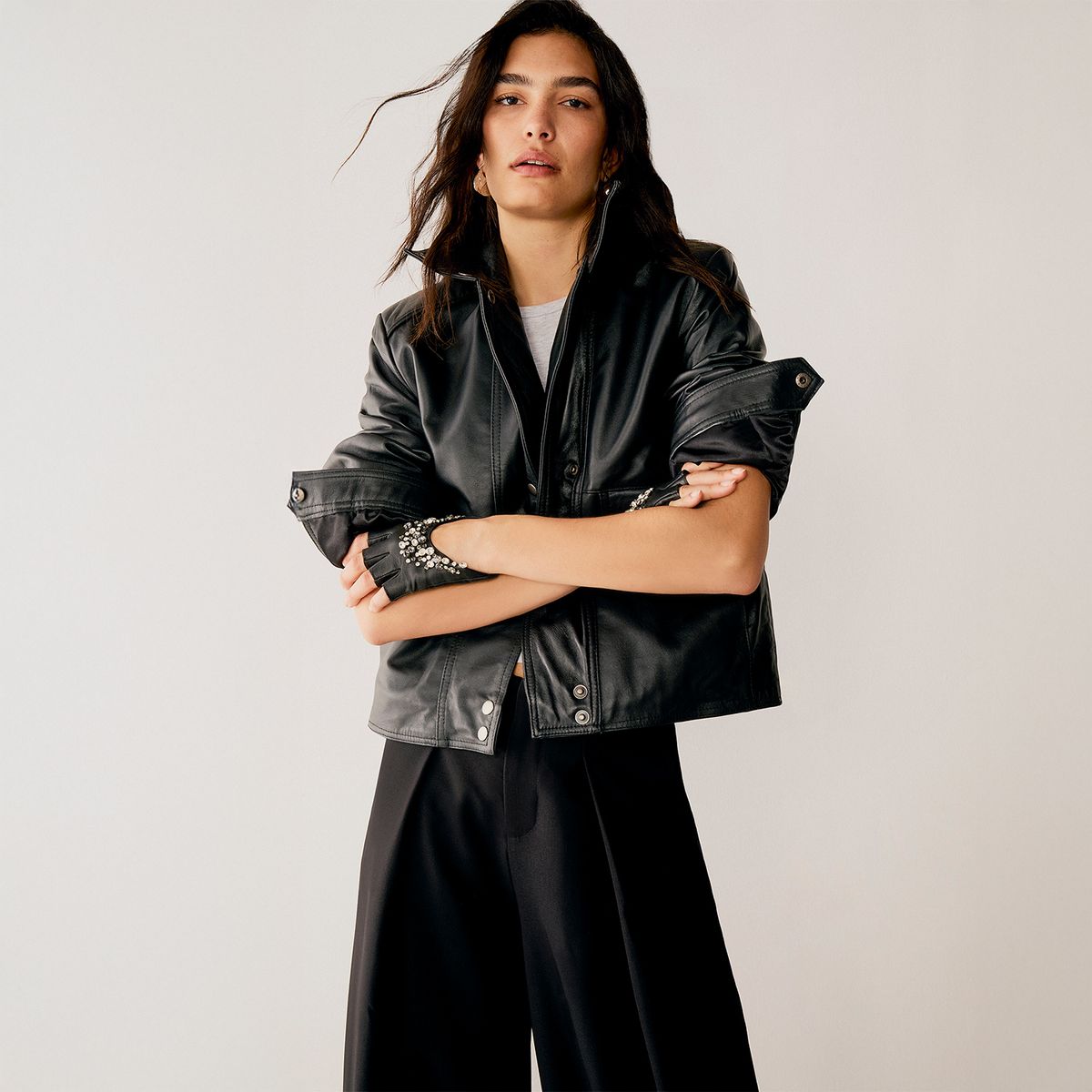 BASEMENT - Chaqueta 100% Cuero Mujer Basement
