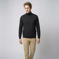 SAVILLE ROW - Sweater Liso Cuello Beatle Algodón-Cashmere