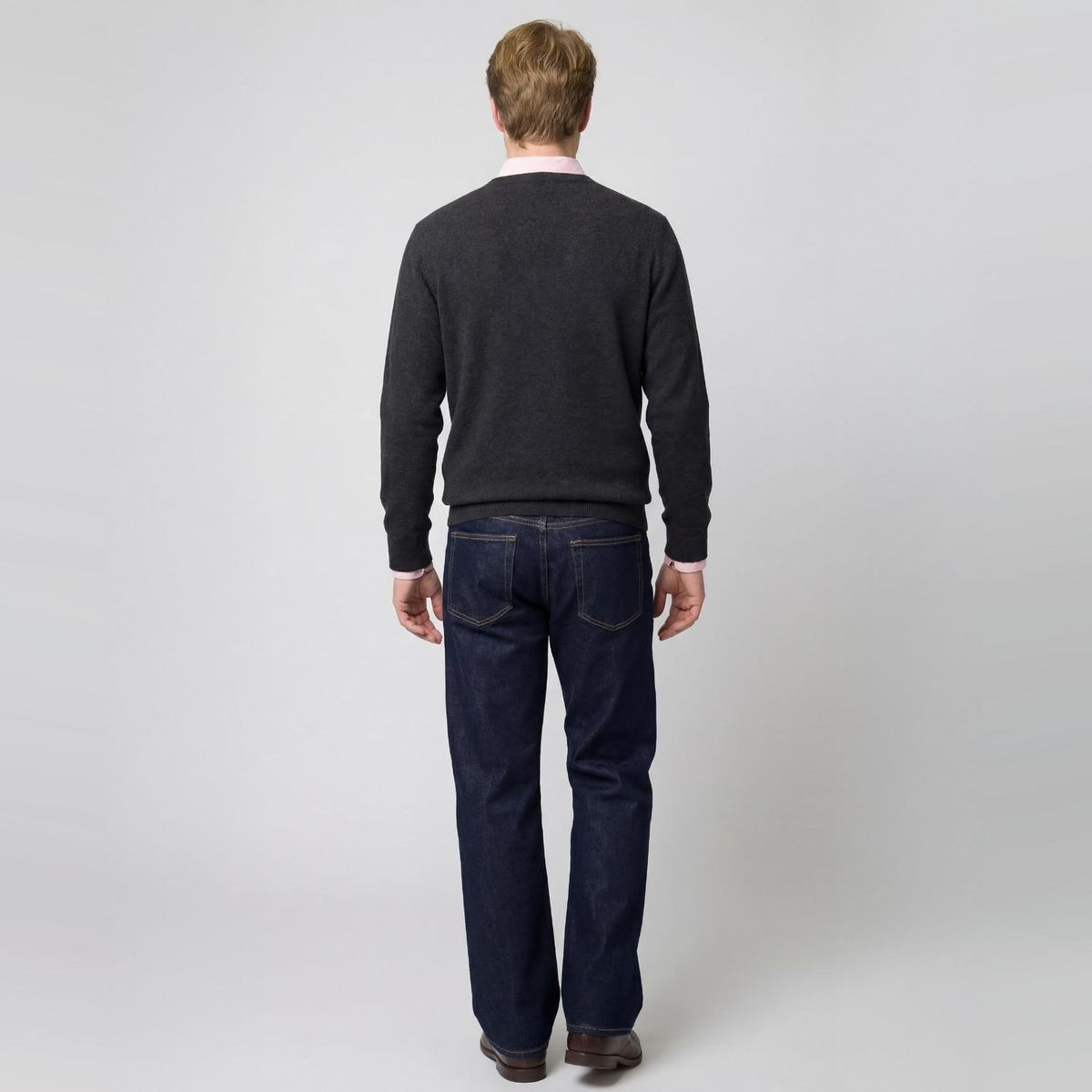 SAVILLE ROW - Sweater Liso Merino Cuello Redondo Saville Row