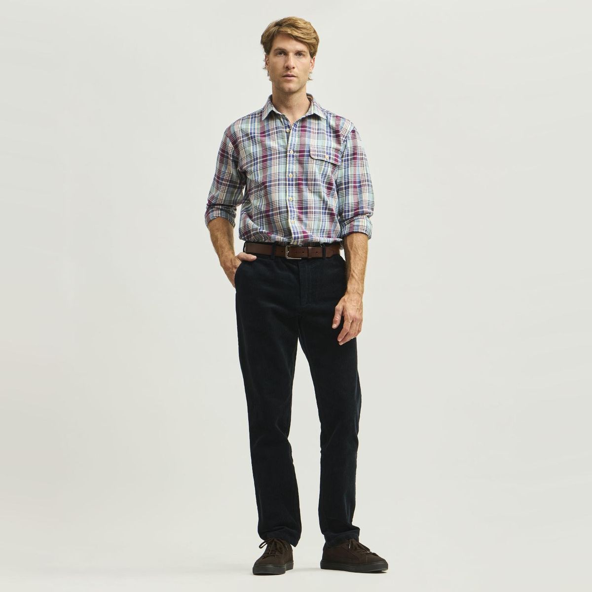 SAVILLE ROW - Pantalón Hombre Tiro Medio Saville Row