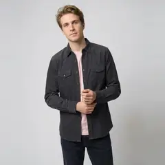 SAVILLE ROW - Camisa Sport Houston Corduroy Vintage