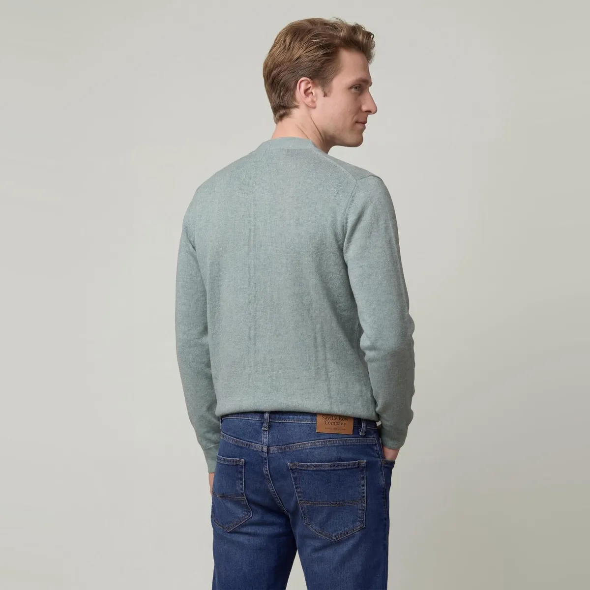 SAVILLE ROW - Cárdigan Liso Abotonado Lana Merino Saville Row
