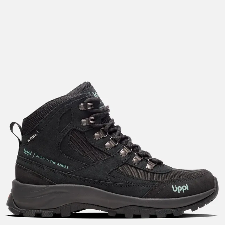 Botin Aurea Zapatilla Outdoor Y Trekking Mujer Cuero Negro
