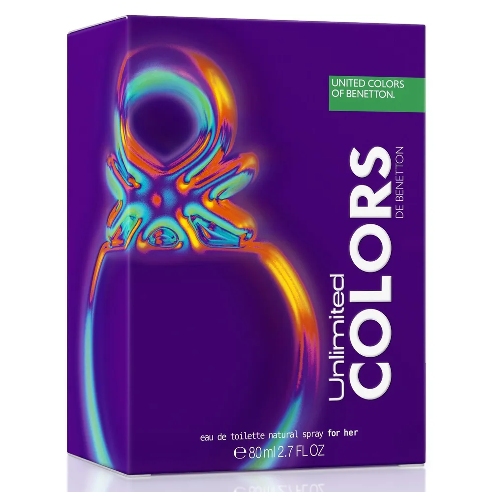 Benetton Unlimited Colors for Her EDT 80 ml, foto 3
