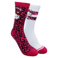 TOP - Pack 2 Calcetines Largos Niña Hello Kitty Algodón