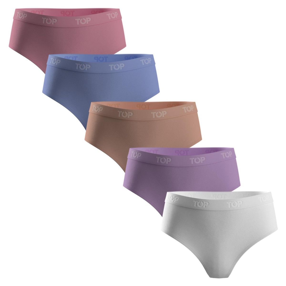TOP - Pack 5 Calzón Pantaletas Niña Algodón Top