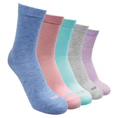 TOP - Pack 5 Calcetines Largos Niña Algodón