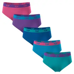 TOP - Pack 5 Calzón Pantaletas Niña Algodón