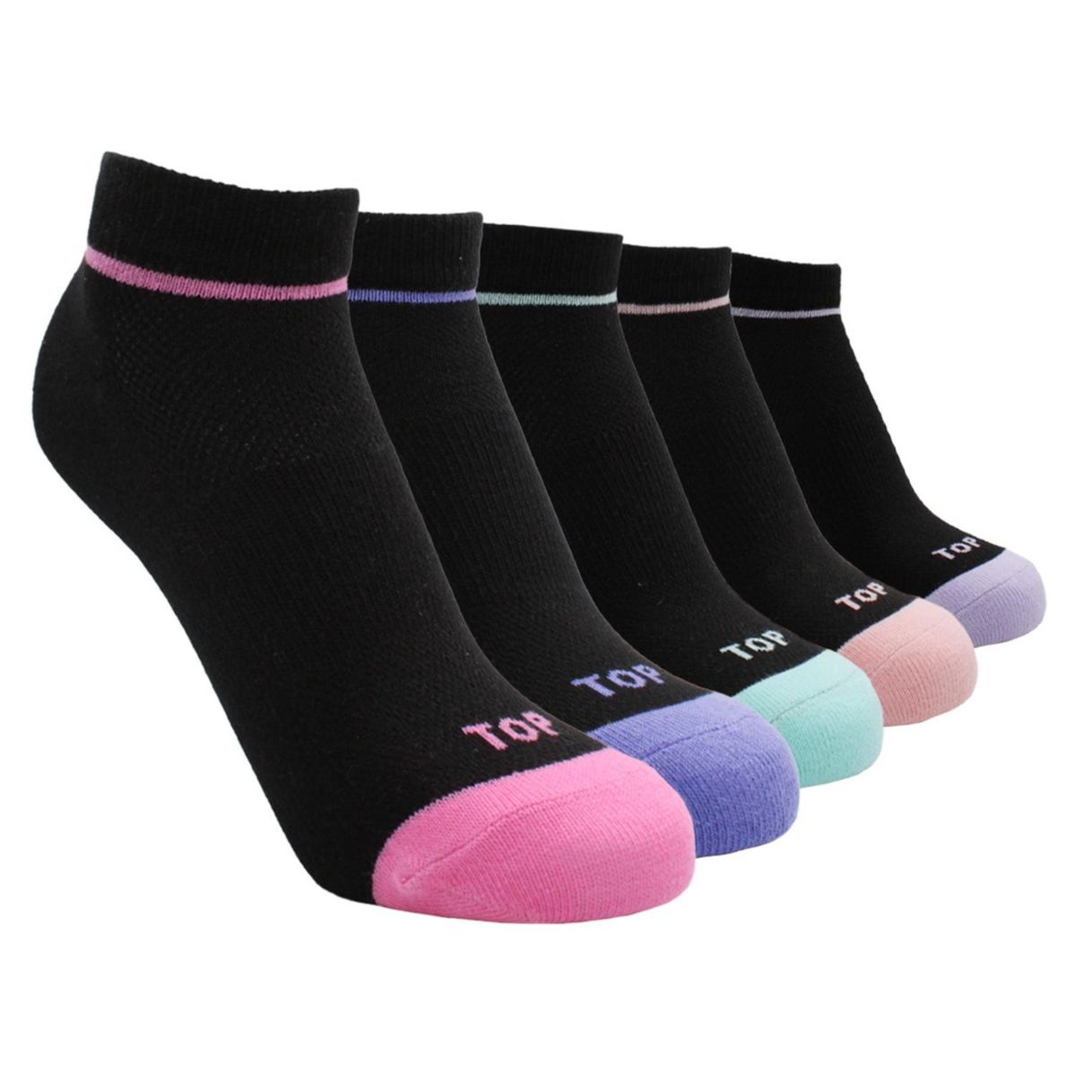 TOP - Pack 5 Calcetines Cortos Niña Algodón Top