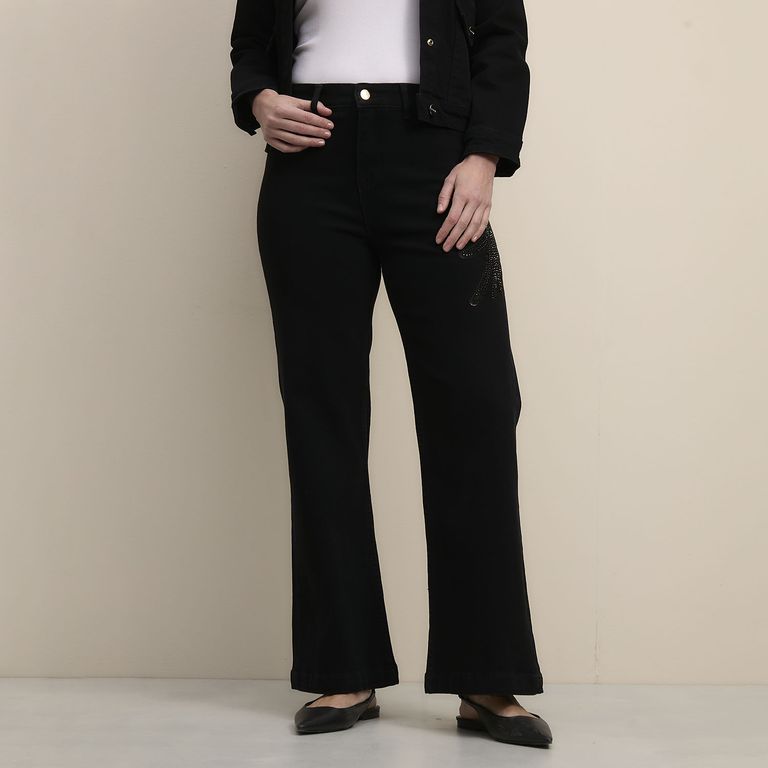 Jeans Recto Tiro Medio Mujer