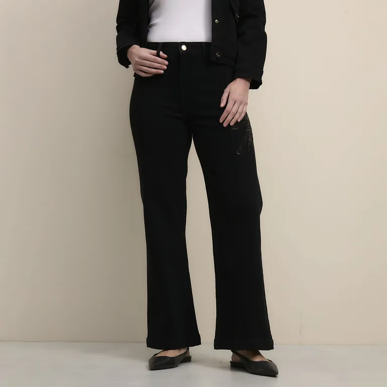 Jeans Recto Tiro Medio Mujer