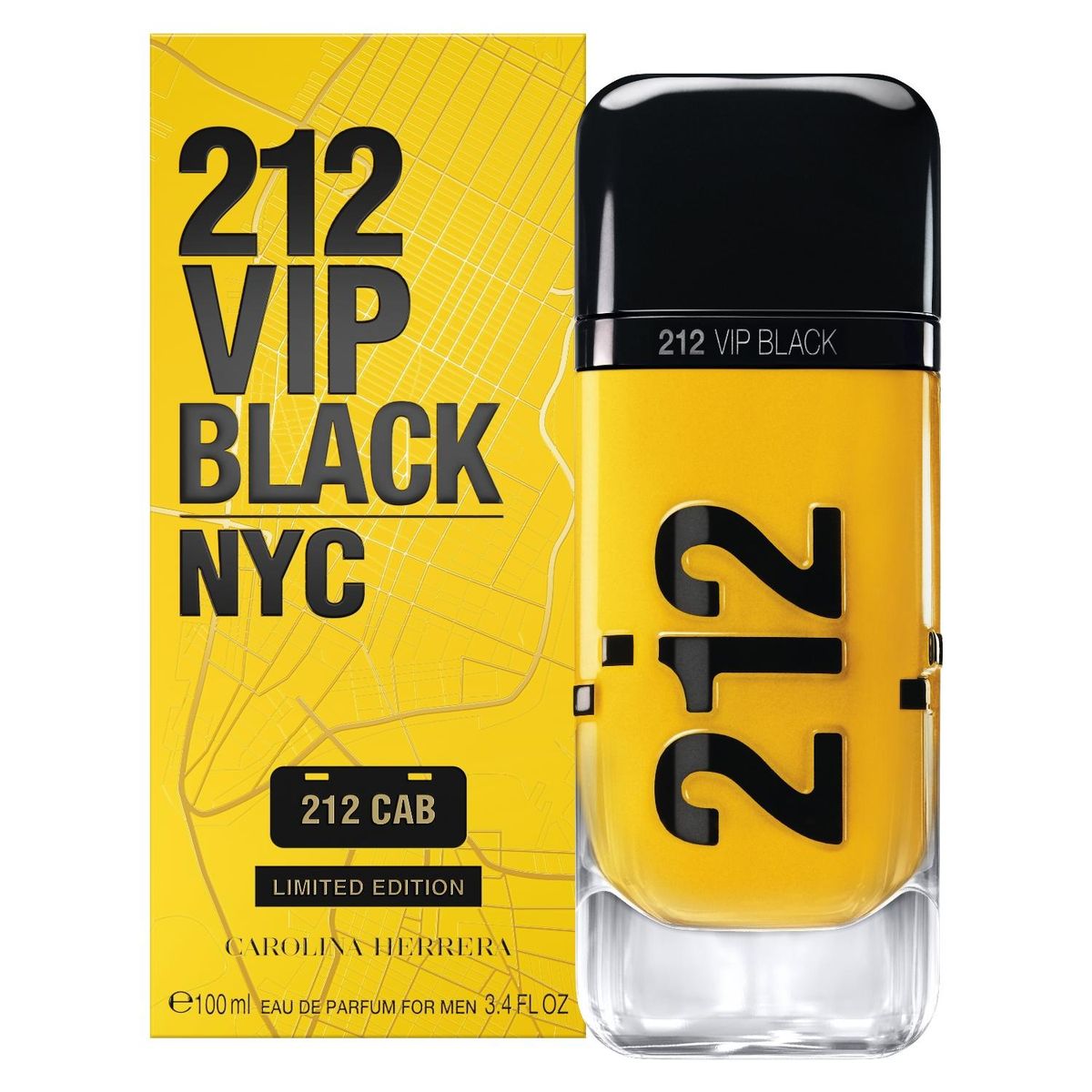 CAROLINA HERRERA - Perfume Hombre Carolina Herrera 212 VIP Black 212 Cab Edición Limitada Eau de Parfum for Men 100 ml