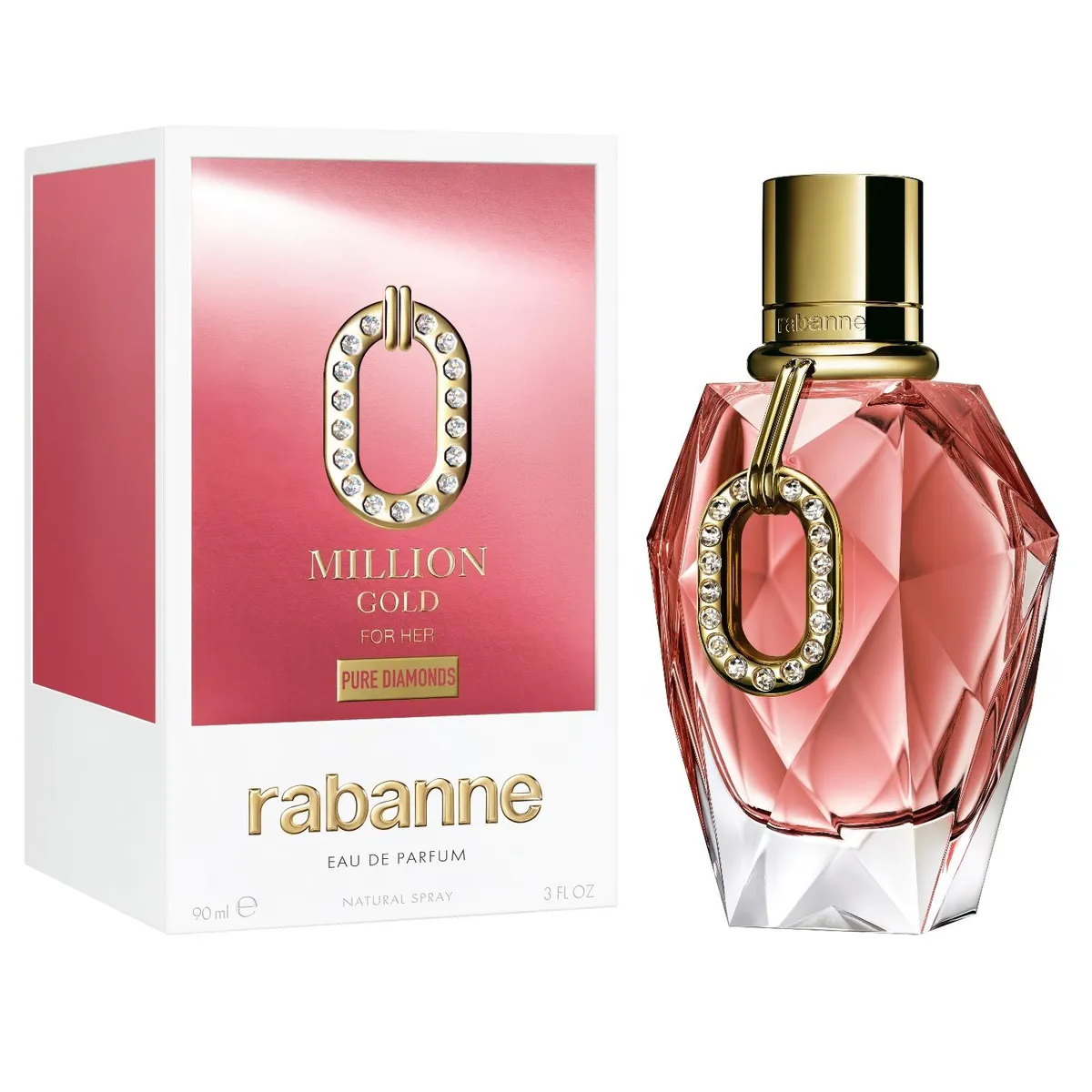 RABANNE - Perfume Mujer Million Gold For Her Pure Diamonds EDP 90 Ml Rabanne
