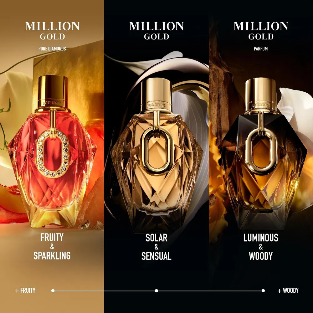 Rabanne Million Gold For Her Pure Diamonds EDP 90 ml, foto 4