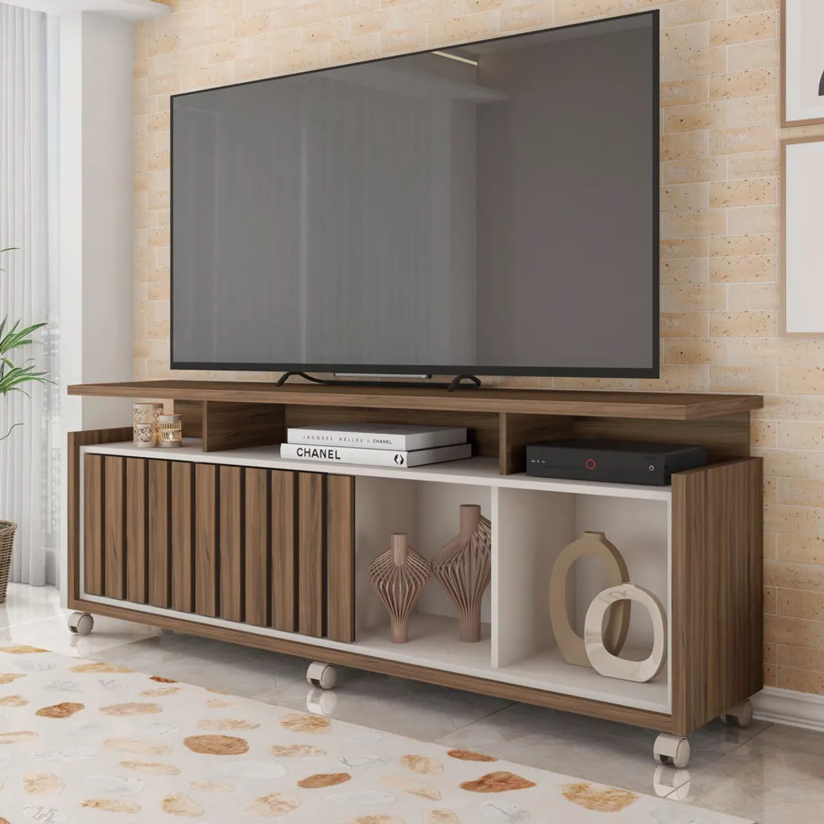 DECOCASA - Rack Tv Irlanda 65" Chocolate Decocasa