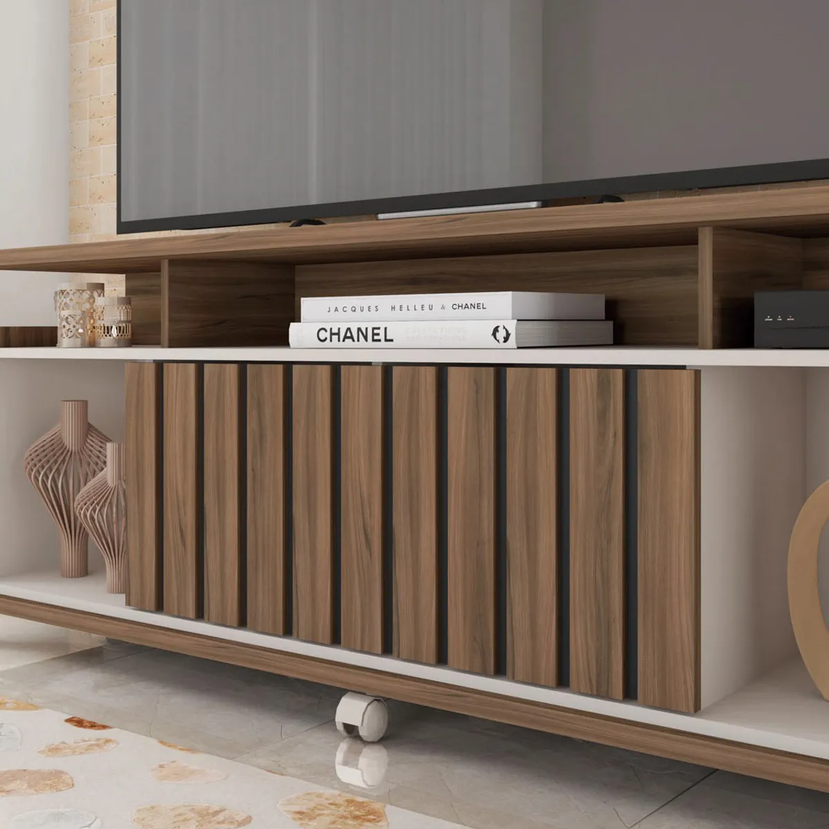 DECOCASA - Rack Tv Irlanda 65" Chocolate Decocasa