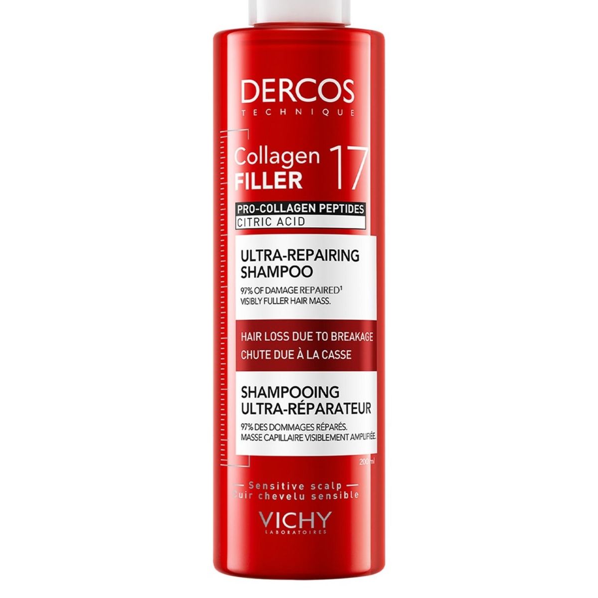 VICHY - Dercos Collagen 17 Filler Shampoo 200ml Vichy