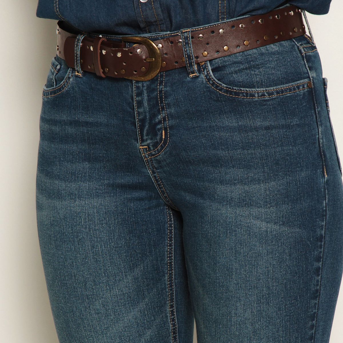 WADOS - Jeans Straight Recto Tiro Medio Mujer Wados