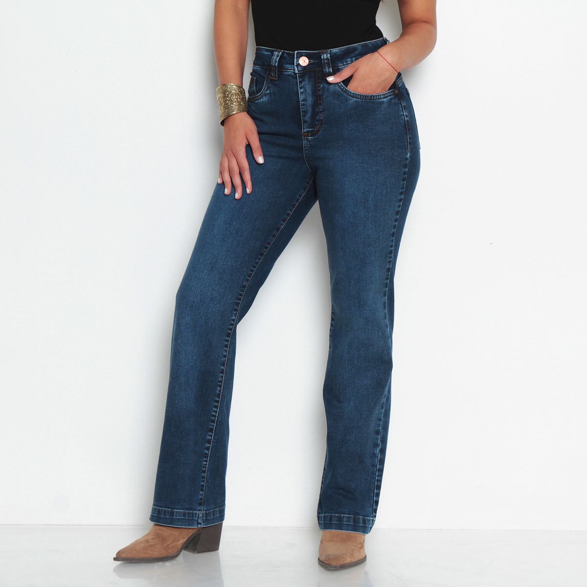 WADOS - Jeans Recto Tiro Alto Mujer Wados